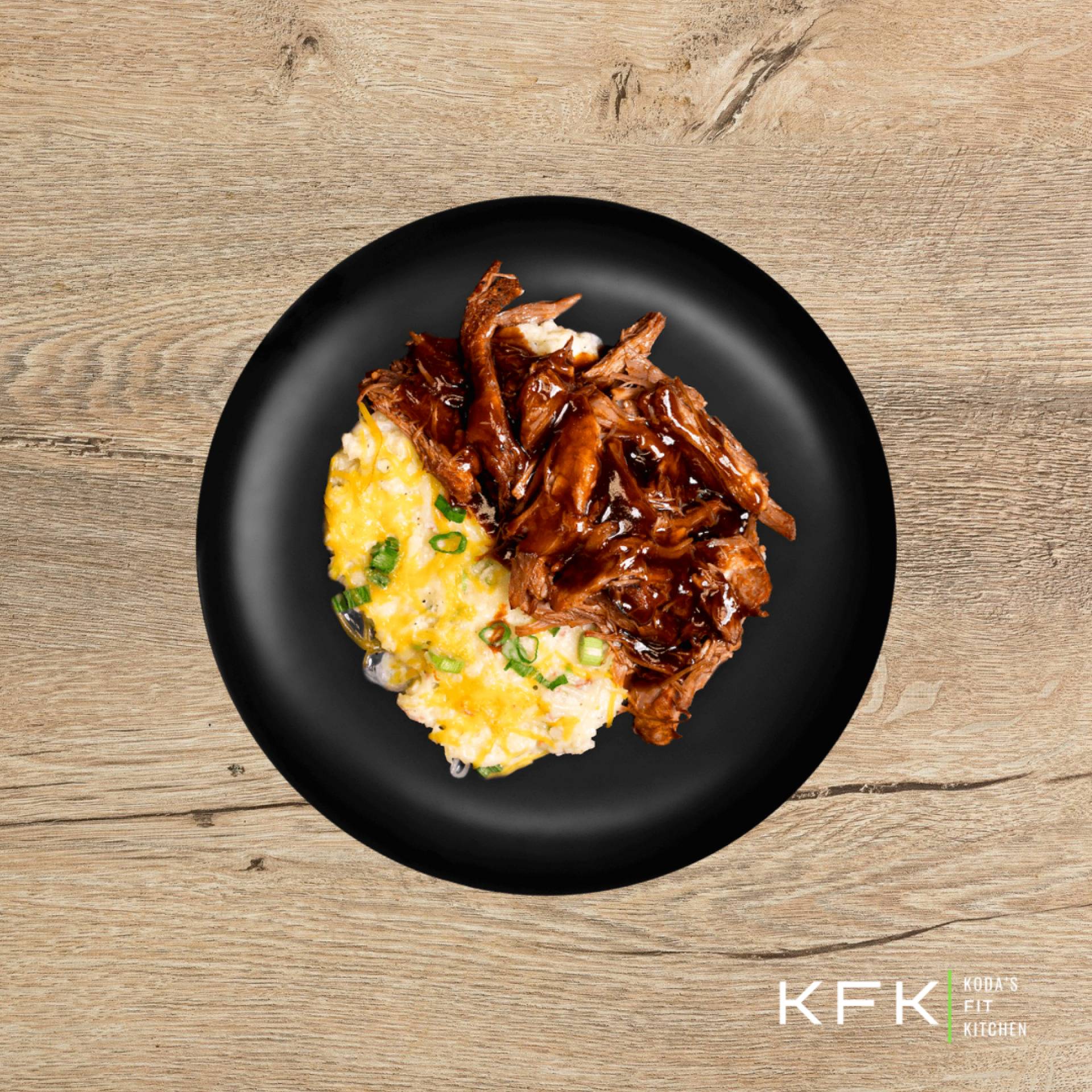 Pulled BBQ Turkey & Loaded Cauliflower