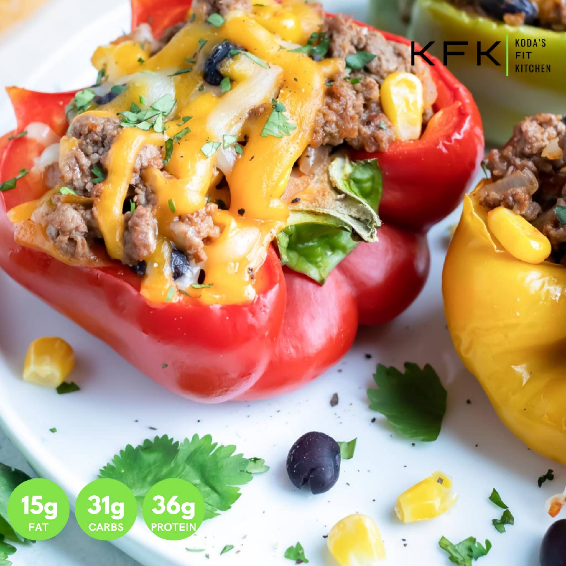 Turkey Taco Stuffed Peppers