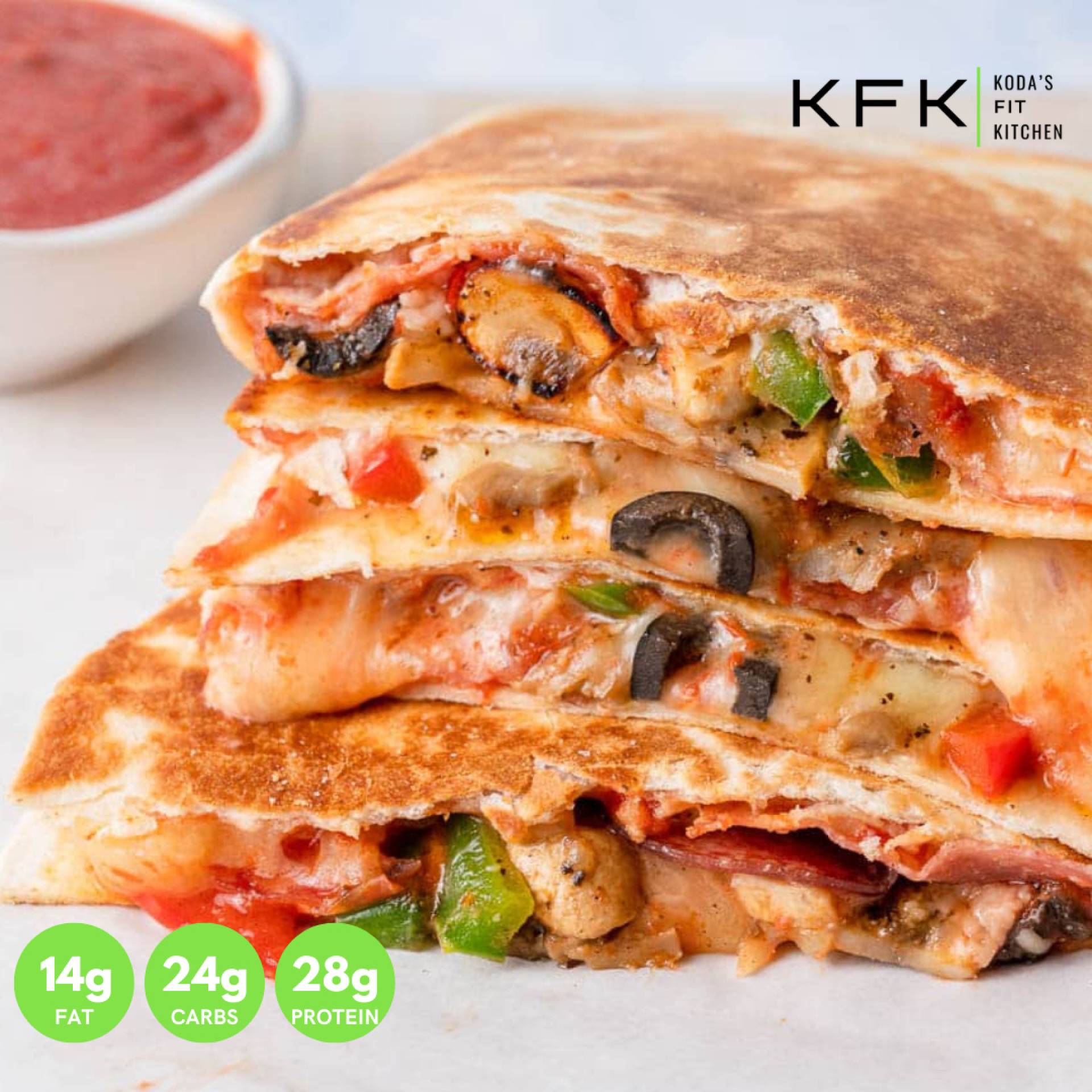 Supreme Pizza Quesadilla