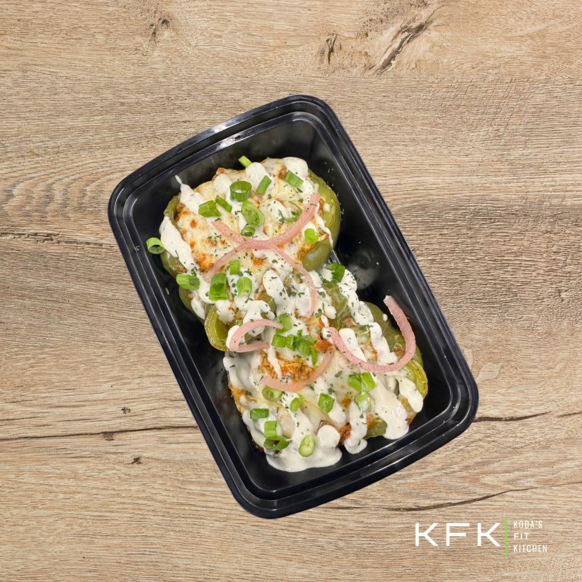 Buffalo Chicken Stuffed Peppers - Keto