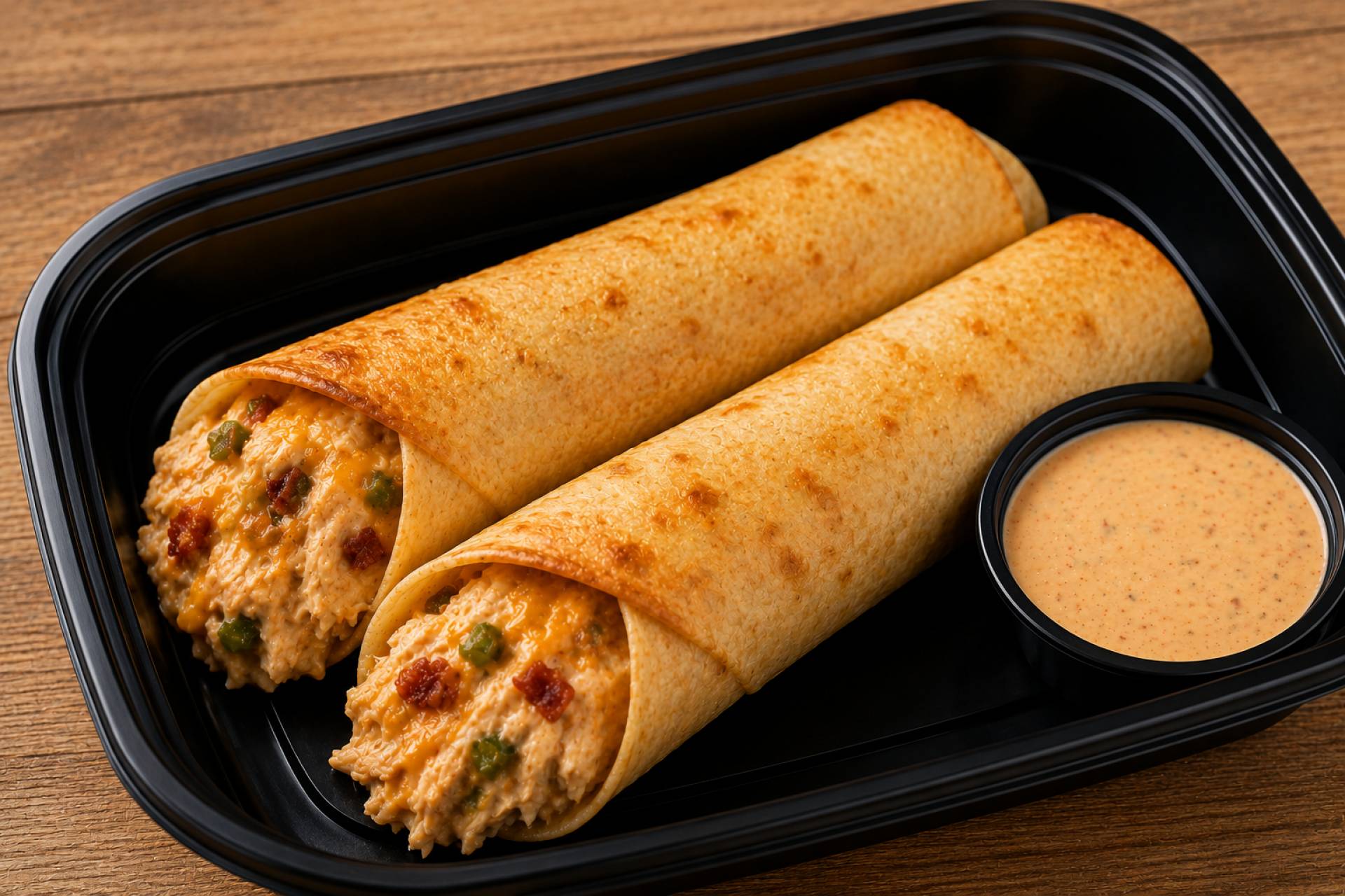 Jalapeño Popper Chicken Taquitos